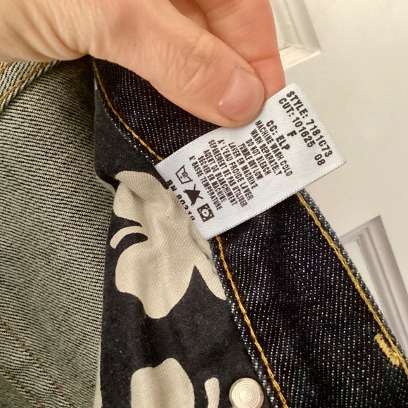 Lucky Brand Blue Jeans Mens 181 Bootleg Denim Made in USA Size 38 Inseam 34” - Picture 10 of 16